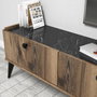 Hanah Home Soporte TV Nogal y Mármol 180x49x35 cm